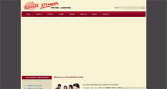 Desktop Screenshot of dineshmetalindia.com